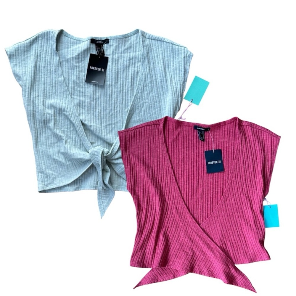 F21 Tie Front Crop Top BUNDLE​​